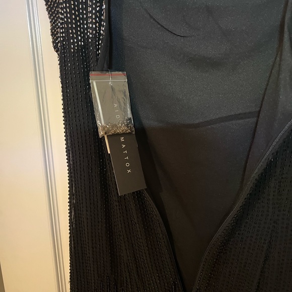 Aidan Mattox Beaded Fringe Dress - Size 4 - Picture 9 of 12